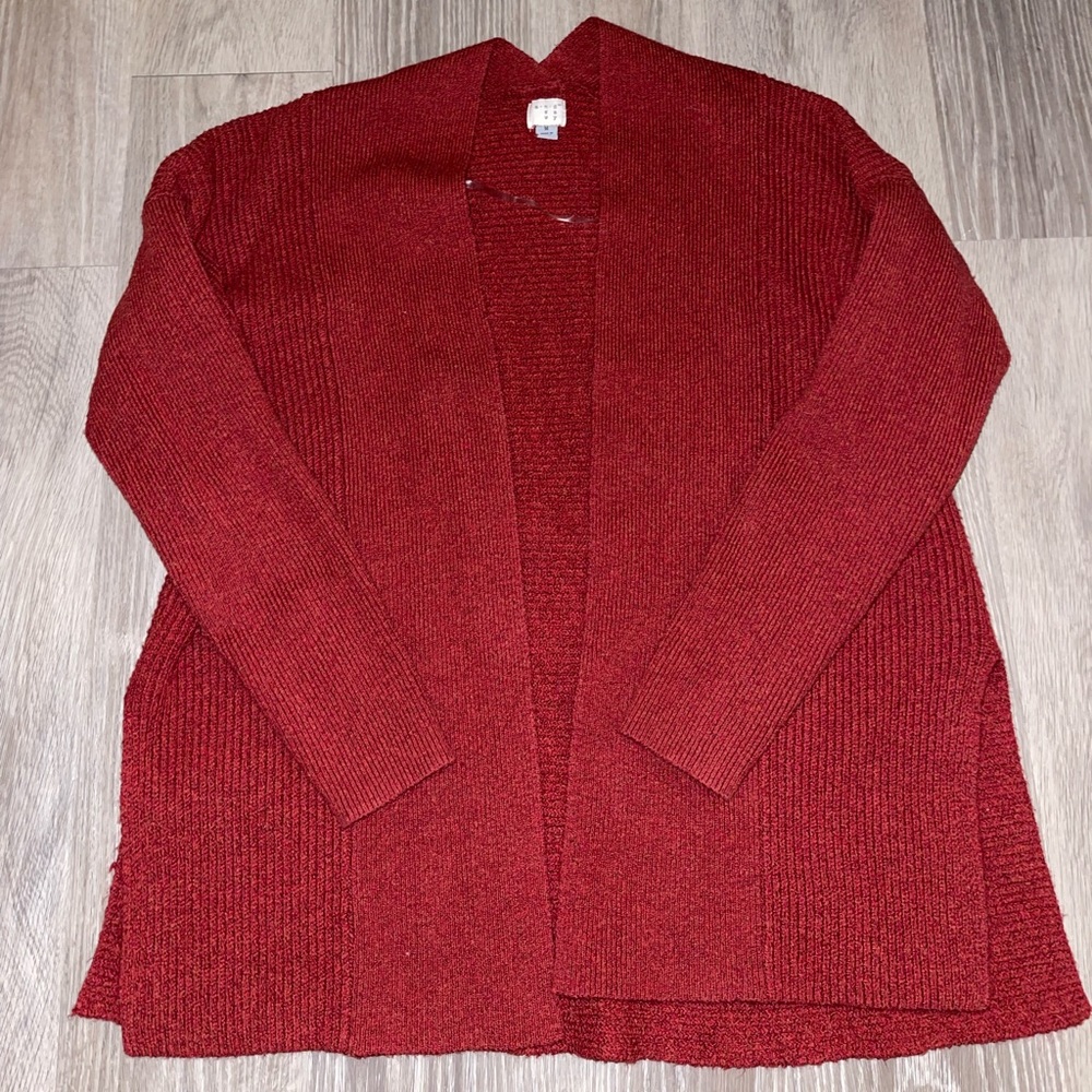 red cardigan like new super soft